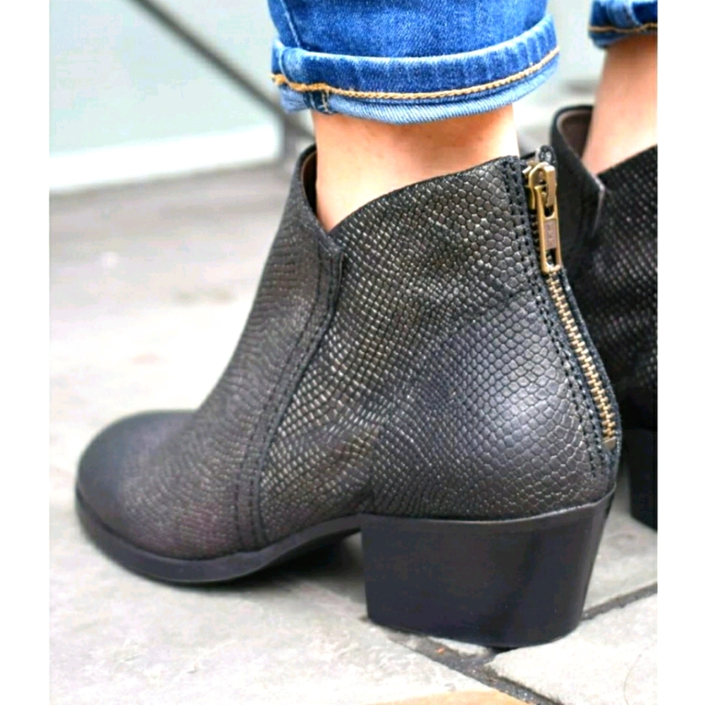 H By Hudson Black Ankle Boots